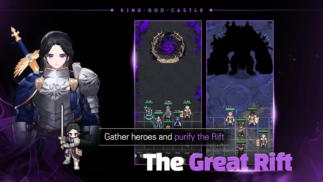 Скачать взлом King God Castle (Кинг Год Кастл)  [МОД Mega Pack] — стабильная версия apk на Андроид screen 1