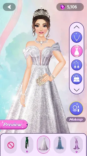 Взломанная Dress Up Fashion: Makeup Games  [МОД Бесконечные деньги] — стабильная версия apk на Андроид screen 2