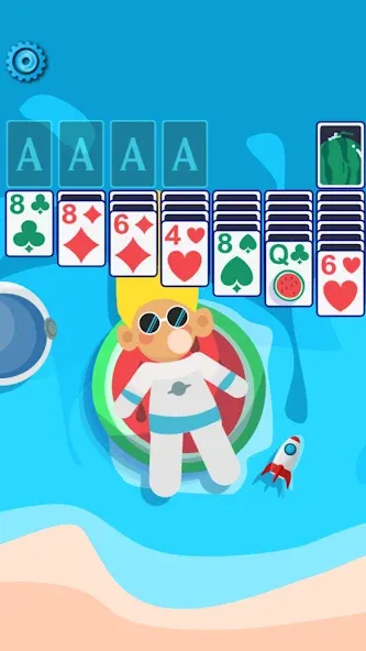 Скачать взлом Solitaire Space™ (Солярис Спейс)  [МОД Много монет] — полная версия apk на Андроид screen 1