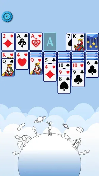 Скачать взлом Solitaire Space™ (Солярис Спейс)  [МОД Много монет] — полная версия apk на Андроид screen 2