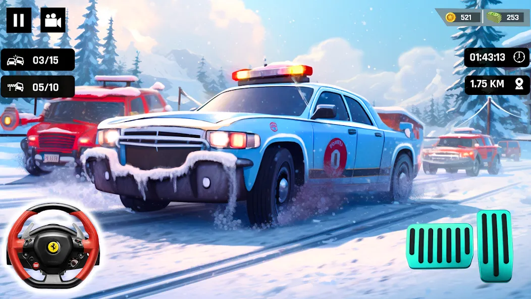 Скачать взломанную Police Car Kids Driving Game (Кидс Полис Геймс)  [МОД Unlocked] — стабильная версия apk на Андроид screen 3