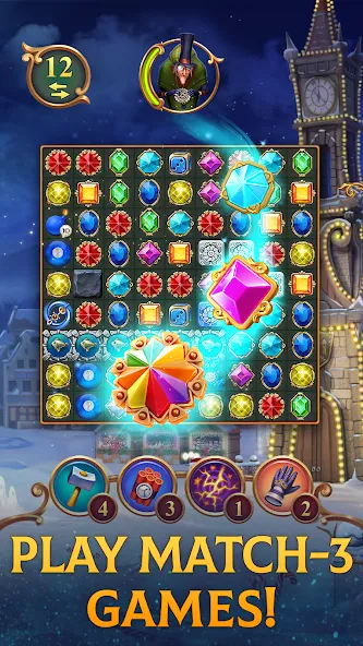 Взлом Clockmaker: Jewel Match 3 Game  [МОД Mega Pack] — последняя версия apk на Андроид screen 1