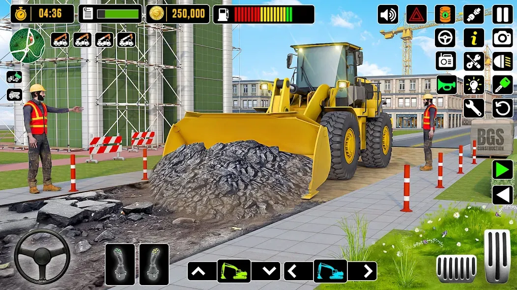 Взломанная City Road Construction Games (Сити Роад Конструкшн Геймс)  [МОД Бесконечные деньги] — полная версия apk на Андроид screen 2