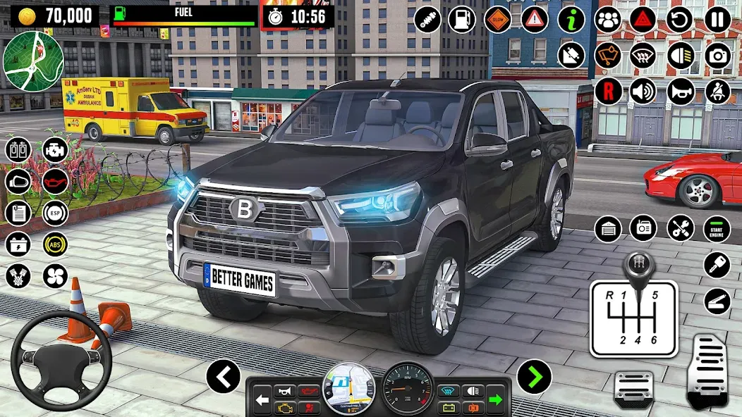 Взломанная City Driving School Car Games  [МОД Меню] — последняя версия apk на Андроид screen 1