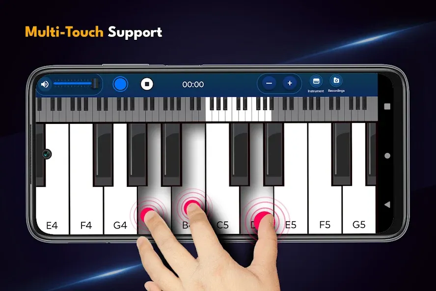 Скачать взломанную Real Piano Keyboard  [МОД Меню] — последняя версия apk на Андроид screen 2