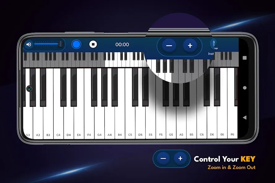 Скачать взломанную Real Piano Keyboard  [МОД Меню] — последняя версия apk на Андроид screen 4