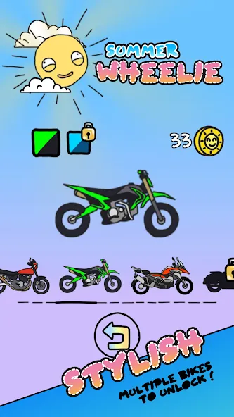 Взлом Summer Wheelie (Саммер Уили)  [МОД Все открыто] — стабильная версия apk на Андроид screen 2