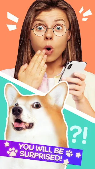 Взломанная Dog Translator Pet Speak Talk  [МОД Menu] — последняя версия apk на Андроид screen 2