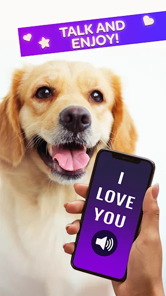 Взломанная Dog Translator Pet Speak Talk  [МОД Menu] — последняя версия apk на Андроид screen 3