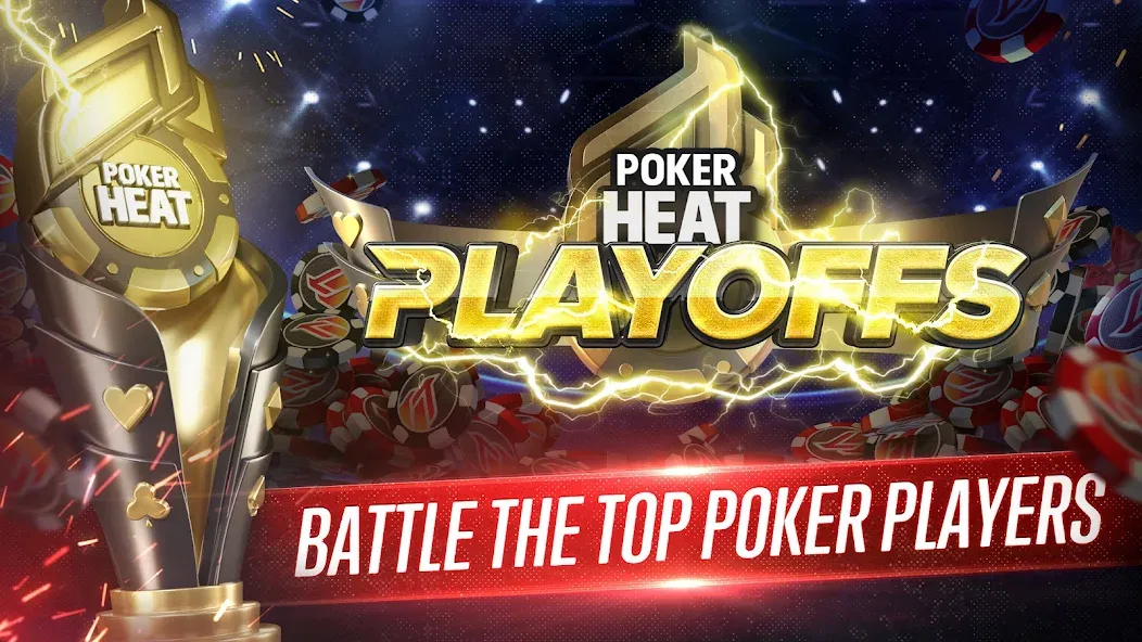 Скачать взломанную Poker Heat™ Texas Holdem Poker (Покер Хит)  [МОД Много монет] — стабильная версия apk на Андроид screen 3