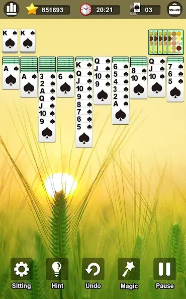 Скачать взлом Spider Solitaire  [МОД Unlocked] — последняя версия apk на Андроид screen 3