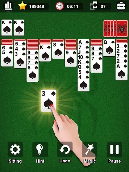 Скачать взлом Spider Solitaire  [МОД Unlocked] — последняя версия apk на Андроид screen 5