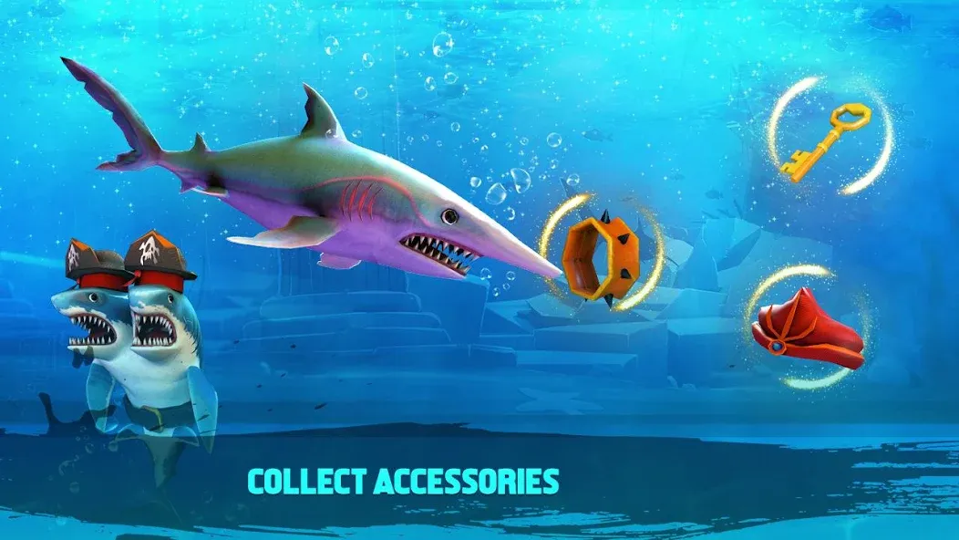 Взлом Double Head Shark Attack PVP  [МОД Много монет] — полная версия apk на Андроид screen 3