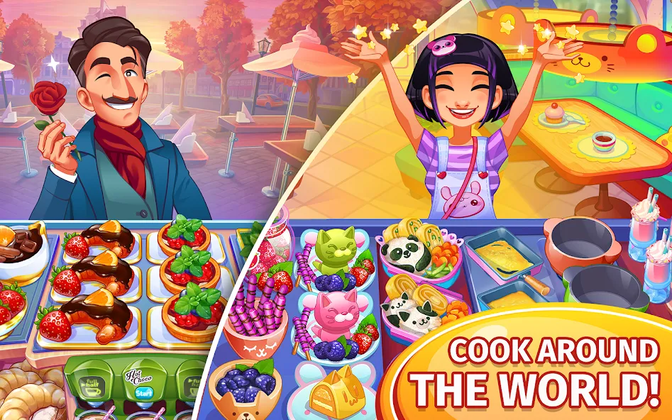 Скачать взломанную Cooking Craze: Restaurant Game  [МОД Unlocked] — стабильная версия apk на Андроид screen 2