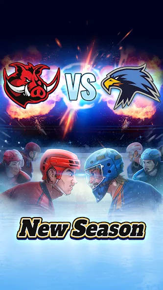 Взлом Superstar Hockey (уперстар Хоккей)  [МОД Бесконечные монеты] — последняя версия apk на Андроид screen 1