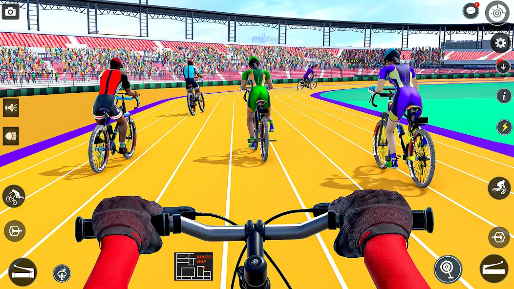 Скачать взлом BMX Cycle Race 3d Cycle Games (гонка на велосипедах 3D игры на велосипеде)  [МОД Unlimited Money] — стабильная версия apk на Андроид screen 1