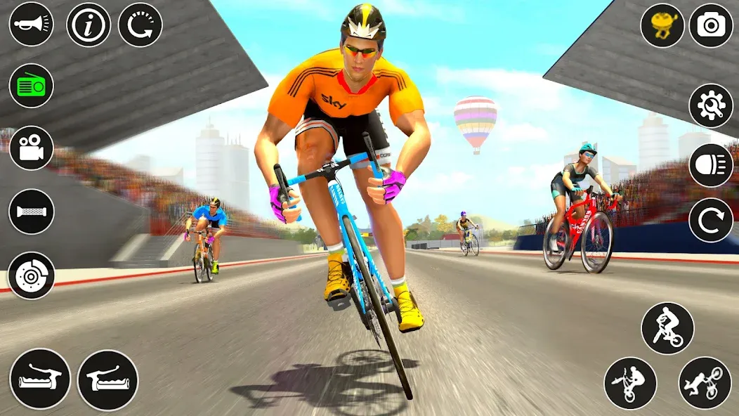 Скачать взлом BMX Cycle Race 3d Cycle Games (гонка на велосипедах 3D игры на велосипеде)  [МОД Unlimited Money] — стабильная версия apk на Андроид screen 2