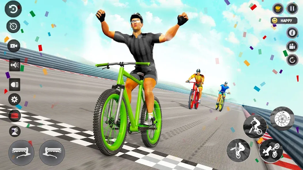 Скачать взлом BMX Cycle Race 3d Cycle Games (гонка на велосипедах 3D игры на велосипеде)  [МОД Unlimited Money] — стабильная версия apk на Андроид screen 3