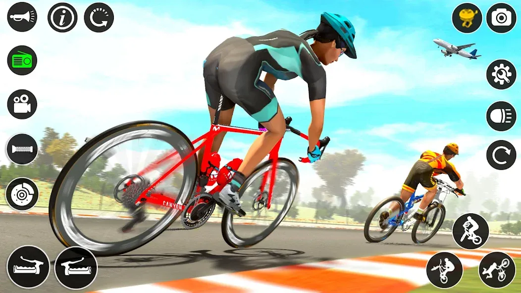 Скачать взлом BMX Cycle Race 3d Cycle Games (гонка на велосипедах 3D игры на велосипеде)  [МОД Unlimited Money] — стабильная версия apk на Андроид screen 5