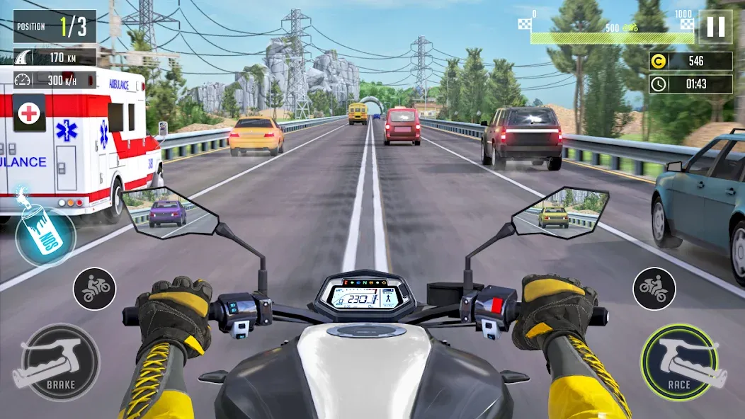 Скачать взломанную 3d Bike Racing Bike Race Games  [МОД Бесконечные монеты] — последняя версия apk на Андроид screen 1