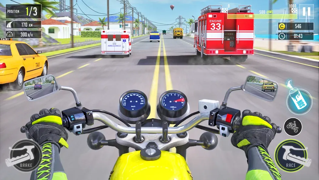 Скачать взломанную 3d Bike Racing Bike Race Games  [МОД Бесконечные монеты] — последняя версия apk на Андроид screen 2