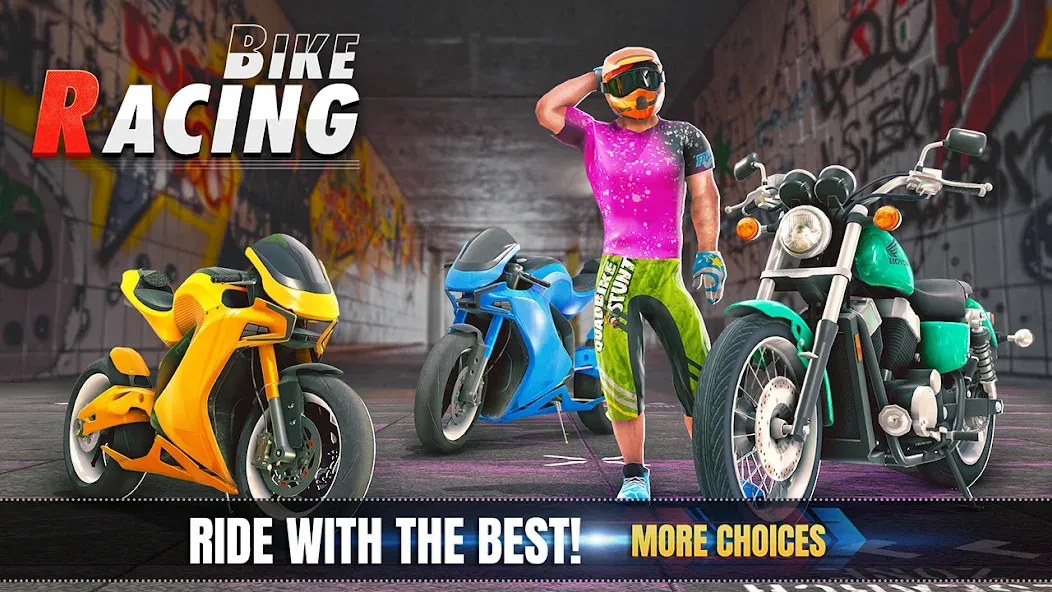 Скачать взломанную 3d Bike Racing Bike Race Games  [МОД Бесконечные монеты] — последняя версия apk на Андроид screen 5