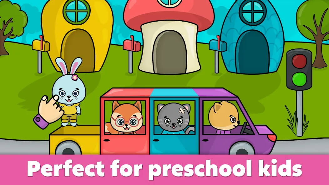 Взломанная Baby & toddler preschool games  [МОД Меню] — стабильная версия apk на Андроид screen 1