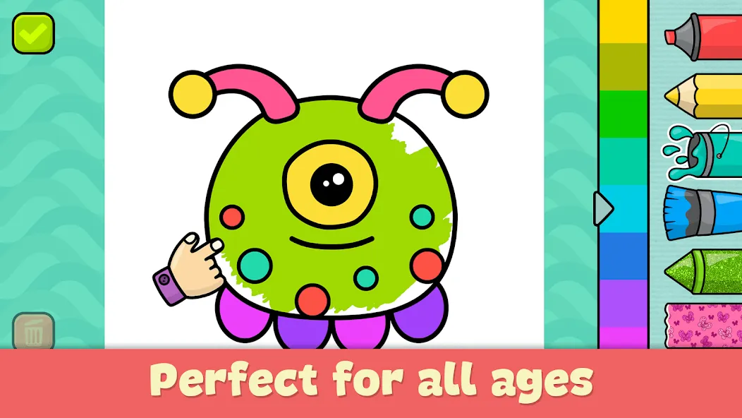 Скачать взломанную Coloring Book — Games for Kids  [МОД Меню] — полная версия apk на Андроид screen 1