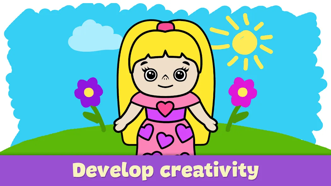 Скачать взломанную Coloring Book — Games for Kids  [МОД Меню] — полная версия apk на Андроид screen 3