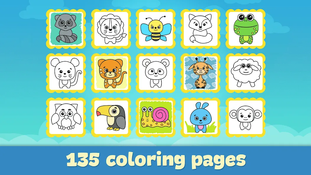 Скачать взломанную Coloring Book — Games for Kids  [МОД Меню] — полная версия apk на Андроид screen 5