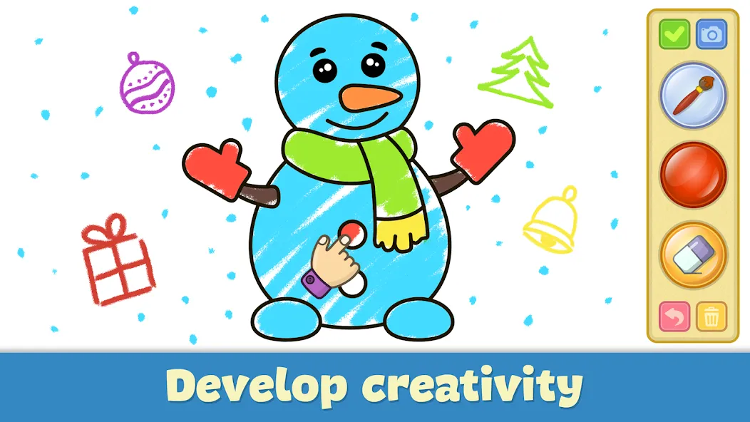 Скачать взломанную Kids Coloring & Drawing Games  [МОД Unlimited Money] — последняя версия apk на Андроид screen 3