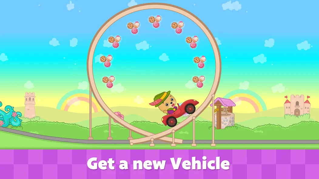 Взломанная Bimi Boo Car Games for Kids  [МОД Много монет] — полная версия apk на Андроид screen 2