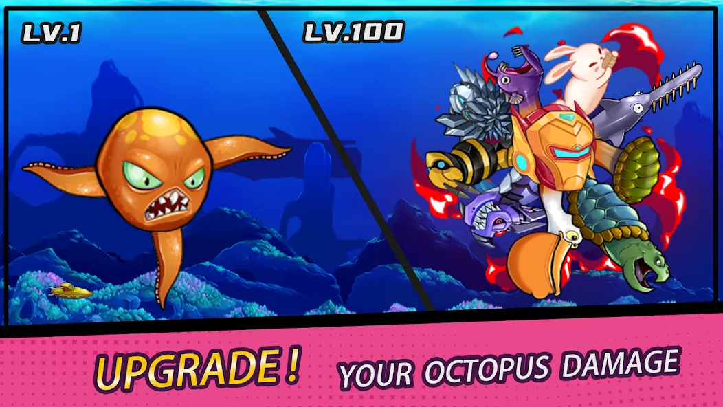 Скачать взлом Crazy Octopus (Крейзи Октопус)  [МОД Меню] — стабильная версия apk на Андроид screen 1