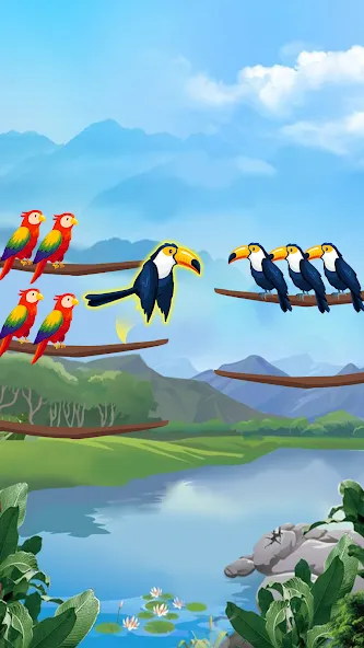 Скачать взлом Bird Sort — Color Puzzle  [МОД Menu] — последняя версия apk на Андроид screen 4
