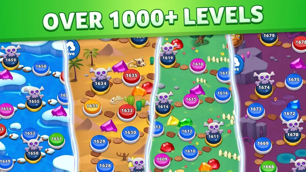 Взломанная Jewel Match King  [МОД Бесконечные монеты] — стабильная версия apk на Андроид screen 3