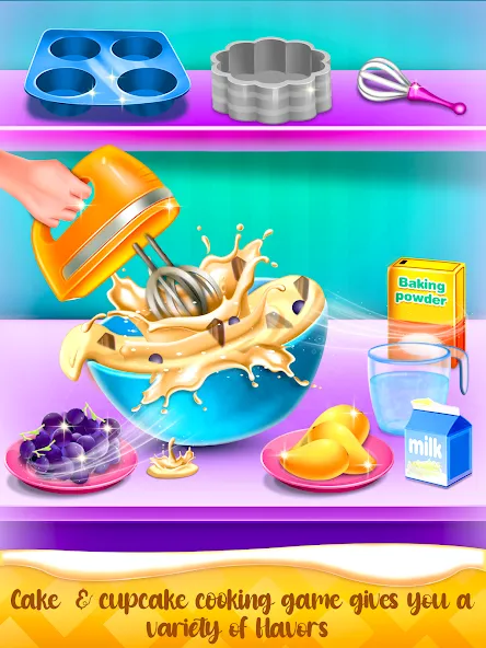 Скачать взломанную Cake Maker Cooking Cake Games (Кейк Мейкер кулинарные игры на приготовление тортов)  [МОД Mega Pack] — полная версия apk на Андроид screen 4