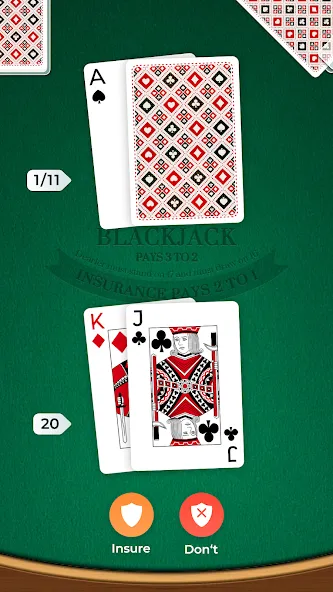 Взлом Blackjack (Блэкджек)  [МОД Unlocked] — полная версия apk на Андроид screen 3