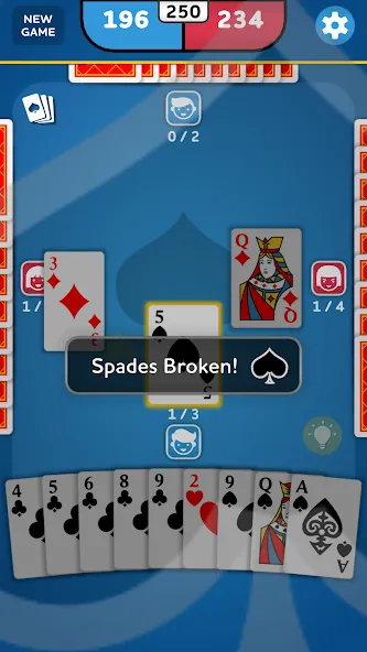 Скачать взломанную Spades — Card Game (Спейдс)  [МОД Menu] — стабильная версия apk на Андроид screen 5