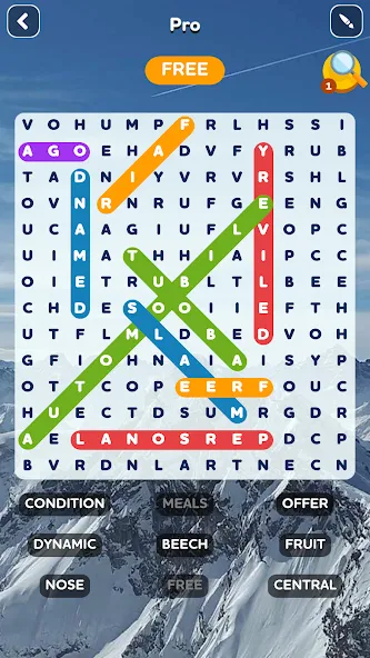 Взломанная Word Search — Word Puzzle Game  [МОД Unlimited Money] — полная версия apk на Андроид screen 3