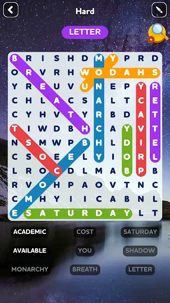 Взломанная Word Search — Word Puzzle Game  [МОД Unlimited Money] — полная версия apk на Андроид screen 4