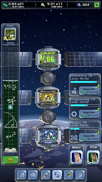 Скачать взломанную Idle Space Company (Айдл)  [МОД Mega Pack] — стабильная версия apk на Андроид screen 3