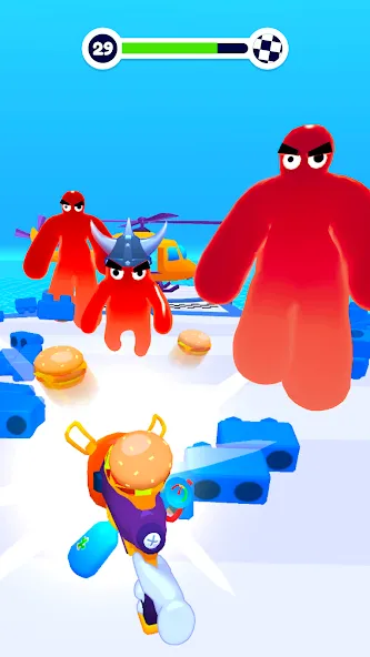 Взломанная Blob Shooter 3D — Assassin Hit  [МОД Бесконечные монеты] — стабильная версия apk на Андроид screen 4