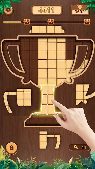 Взлом WoodCube — Woody Puzzle (ВудКуб)  [МОД Menu] — последняя версия apk на Андроид screen 5