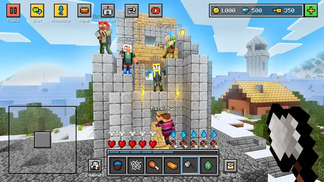 Скачать взломанную Block World 3D: Craft & Build  [МОД Много монет] — стабильная версия apk на Андроид screen 3