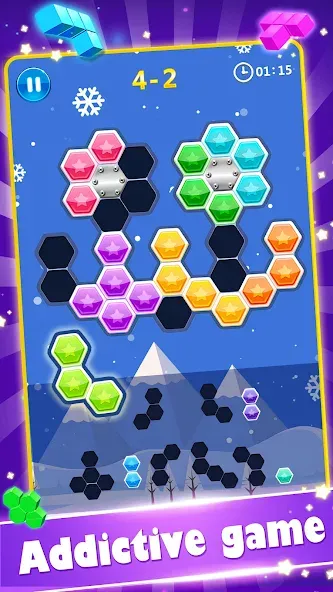 Взлом Block Gems: Block Puzzle Games (Блок драгоценные камни)  [МОД Unlocked] — стабильная версия apk на Андроид screen 3