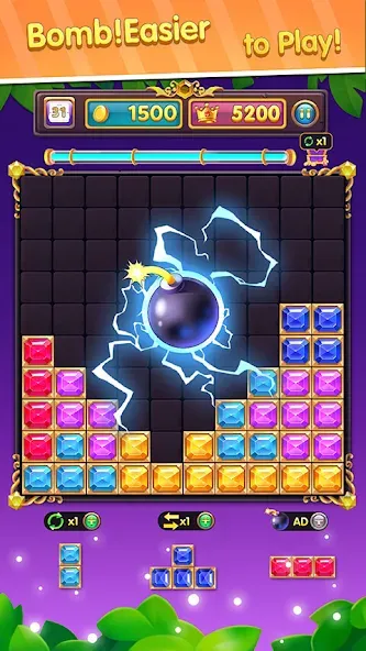 Взломанная Block Puzzle: Block Blast!  [МОД Mega Pack] — стабильная версия apk на Андроид screen 2