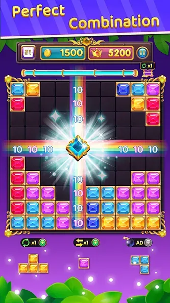 Взломанная Block Puzzle: Block Blast!  [МОД Mega Pack] — стабильная версия apk на Андроид screen 4