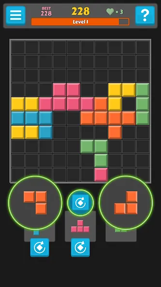 Скачать взлом Block Buster — Hex and Square  [МОД Бесконечные монеты] — последняя версия apk на Андроид screen 3