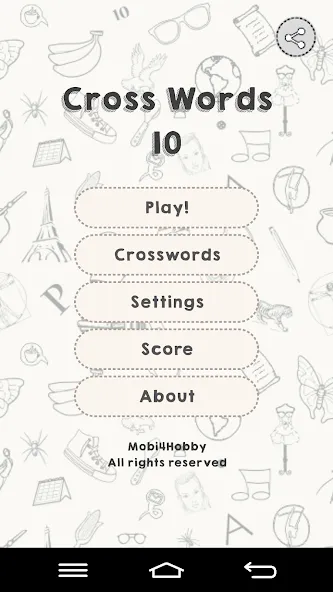 Скачать взлом CrossWords 10 (Кроссворды 10)  [МОД Много монет] — стабильная версия apk на Андроид screen 1