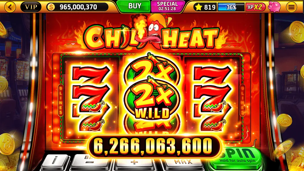 Взломанная Wild Classic Slots Casino Game  [МОД Mega Pack] — полная версия apk на Андроид screen 5